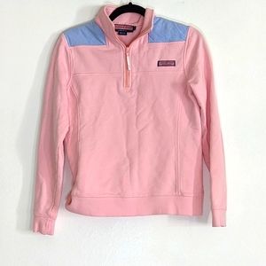 Vineyard Vines Cotton Pullover 1/4 zip Jacket Sweatshirt Size Small